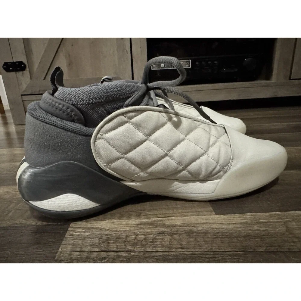 Adidas Harden Volume 7 Chalk‎ White Grey Athletic Shoes Men's Size 12 (IE9257)
